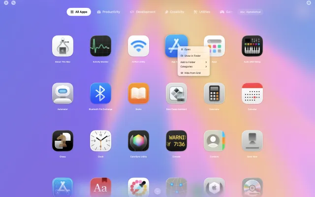 LaunchGrid in action