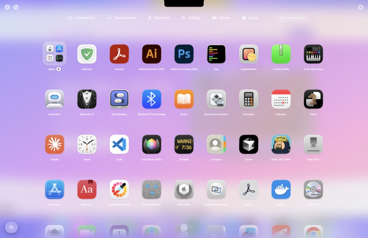 LaunchGrid in action